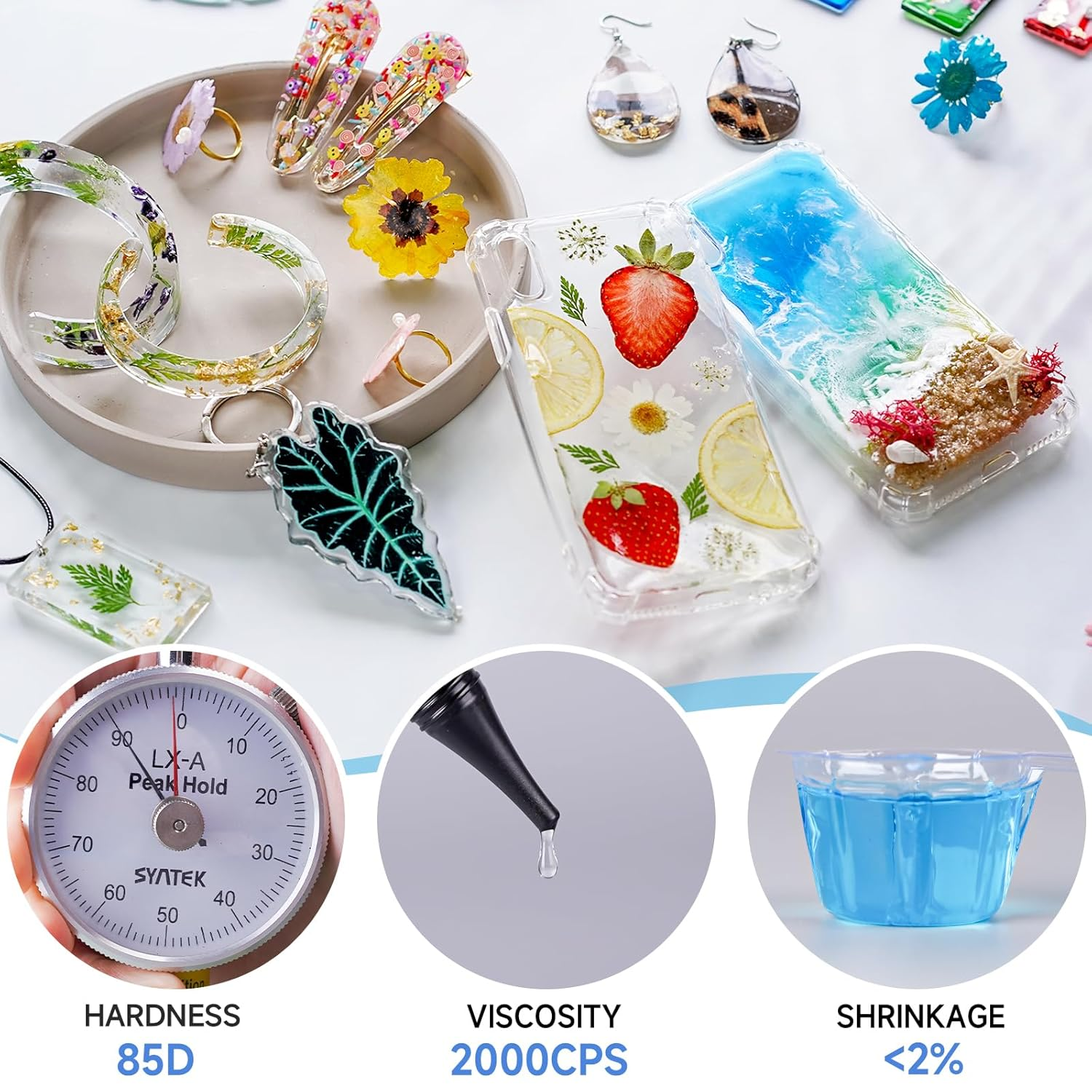 UV Resin,Crystal Clear,Hard UV - Epoxy Uv Resin Kit reseña y precio