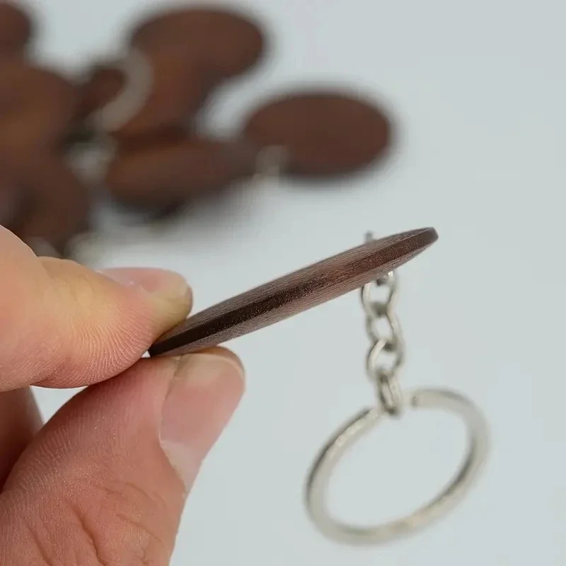 10Pcs Wooden Keychains Vintage - Wood Ring Blank reseña y precio