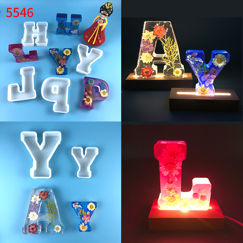 1pc A-Z Letter Silicone Molds  - Resin Craft Ideas reseña y precio