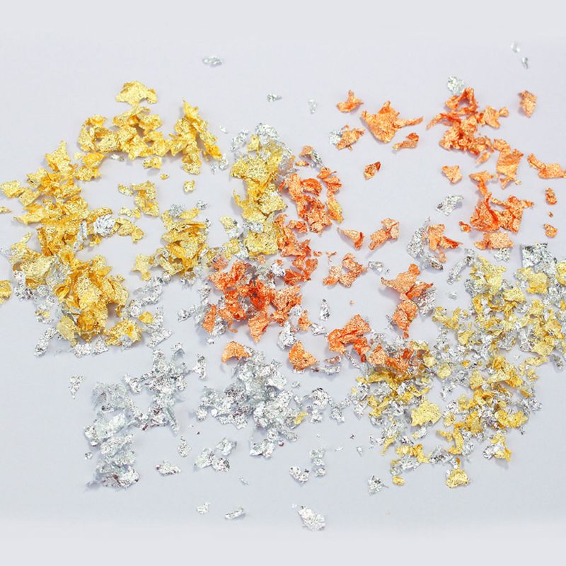 3Box Gold Leaf Flakes Foil Pap - Gold Foil Flakes reseña y precio