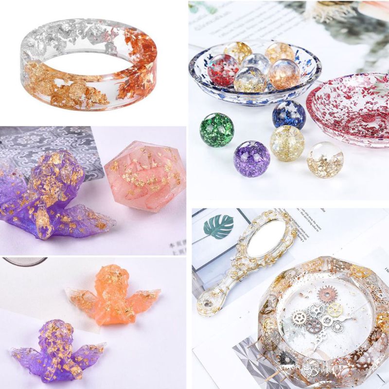 3Box Gold Leaf Flakes Foil Pap - Gold Foil Flakes reseña y precio
