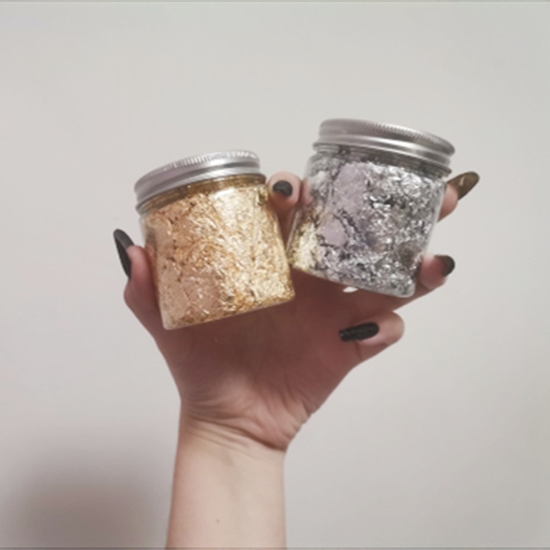 Imitation Rose Gold Silver Cop - Gold Foil Flakes reseña y precio