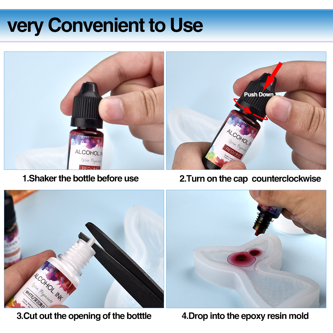 10ML Art Ink Alcohol Resin Pig - Epoxy Uv Resin Kit reseña y precio