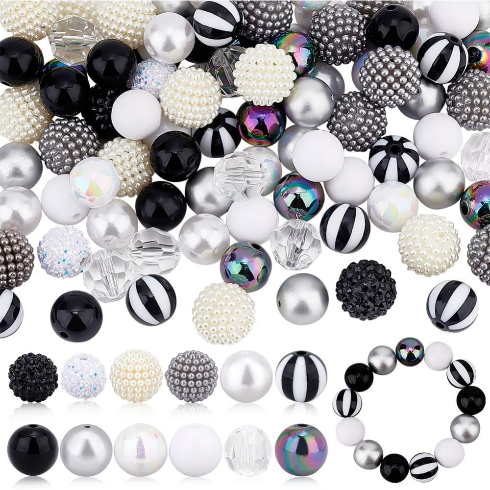 106pcs Chunky Beads 12 Styles  - Resin Crafts reseña y precio