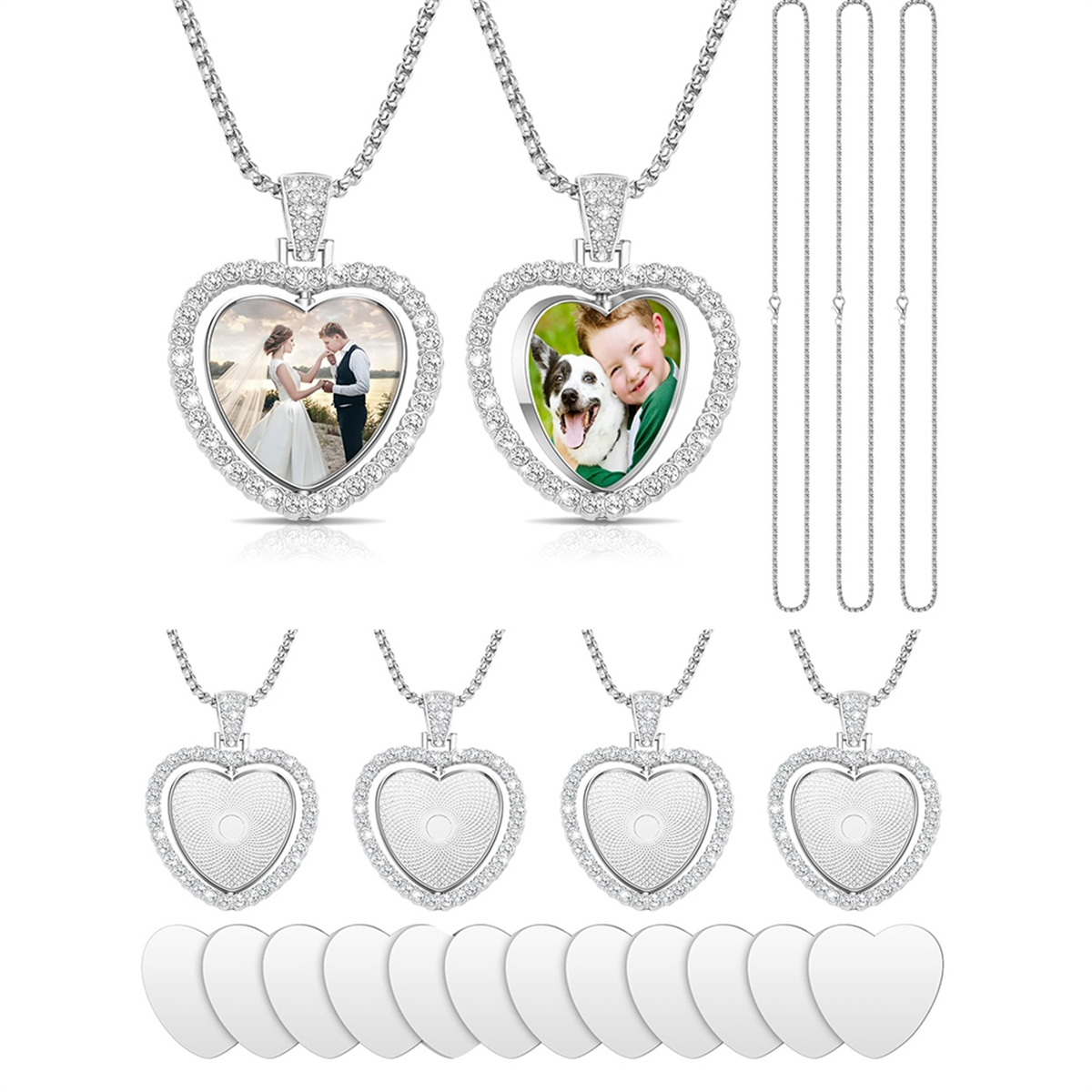 24Pcs Sublimation Rhinestone T - Bezels Set Pendant reseña y precio