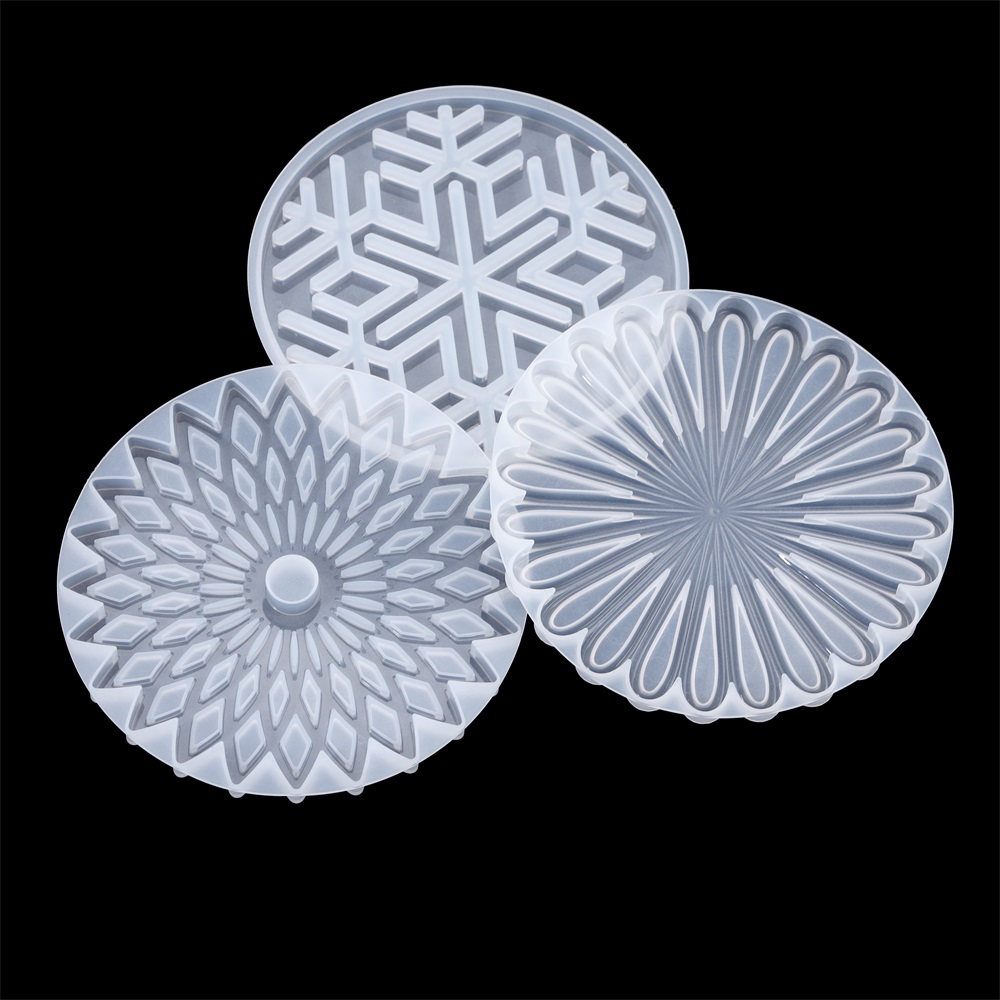1Pcs Round Coaster Resin Silic - Coaster Mold Round reseña y precio