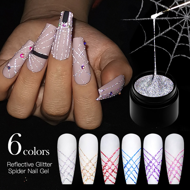 6Pcs/Set Reflective Glitter Sp - Resin Glitter Pack reseña y precio