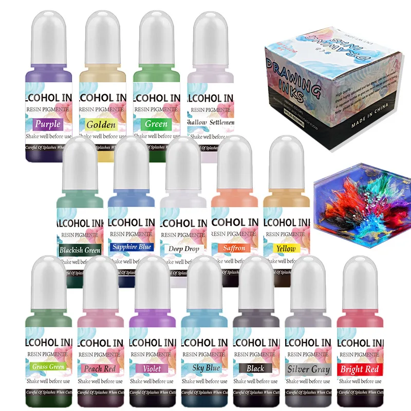 Color Pigment Set For Epoxy Re - Epoxy Uv Resin Kit reseña y precio