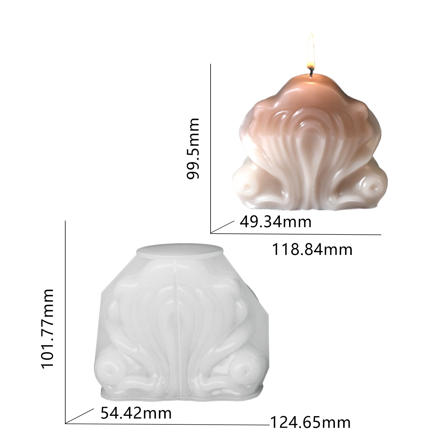 Ocean Shell Candle Silicone Mo - Resin Ocean Wave Mold reseña y precio