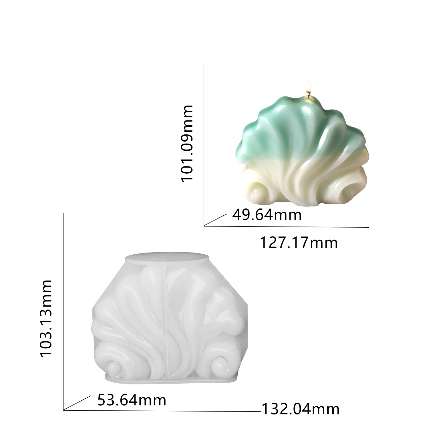 Ocean Shell Candle Silicone Mo - Resin Ocean Wave Mold reseña y precio