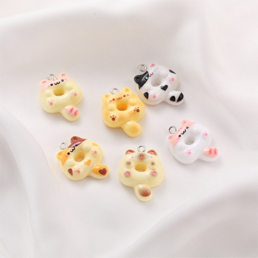 10Pcs Kawaii Cartoon Cat Resin - Resin Crafts Diy reseña y precio