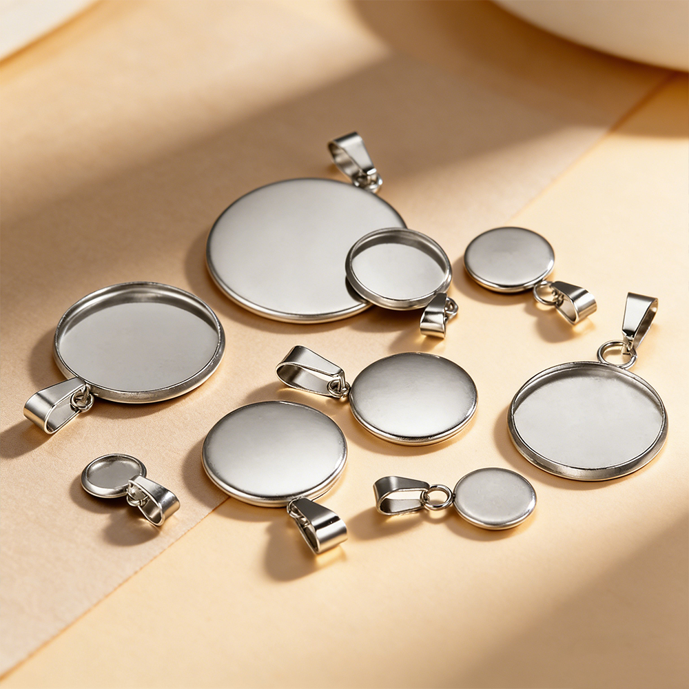 10pcs 316 Stainless Steel 6~20 - Bezels Set Pendant reseña y precio