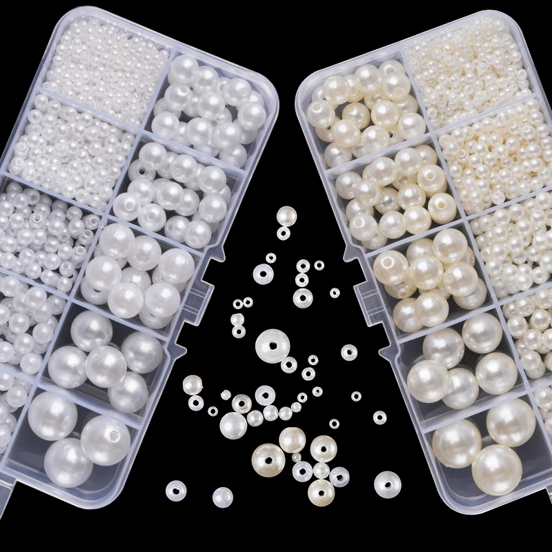 800pcs Artificial Faux Pearl R - Resin Jewelry Kit reseña y precio