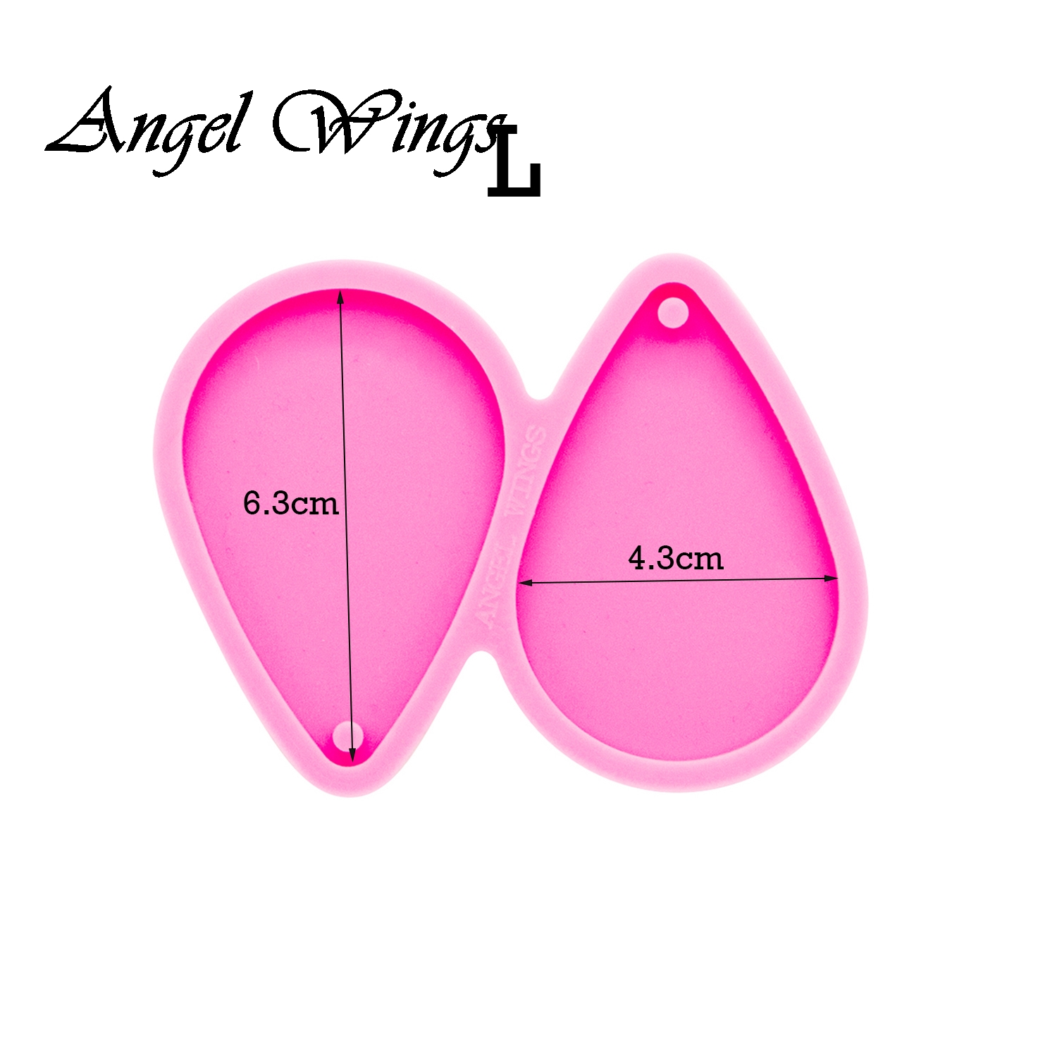 Shiny Tear Drop Hoop Earrings  - Geode Mold Silicone reseña y precio