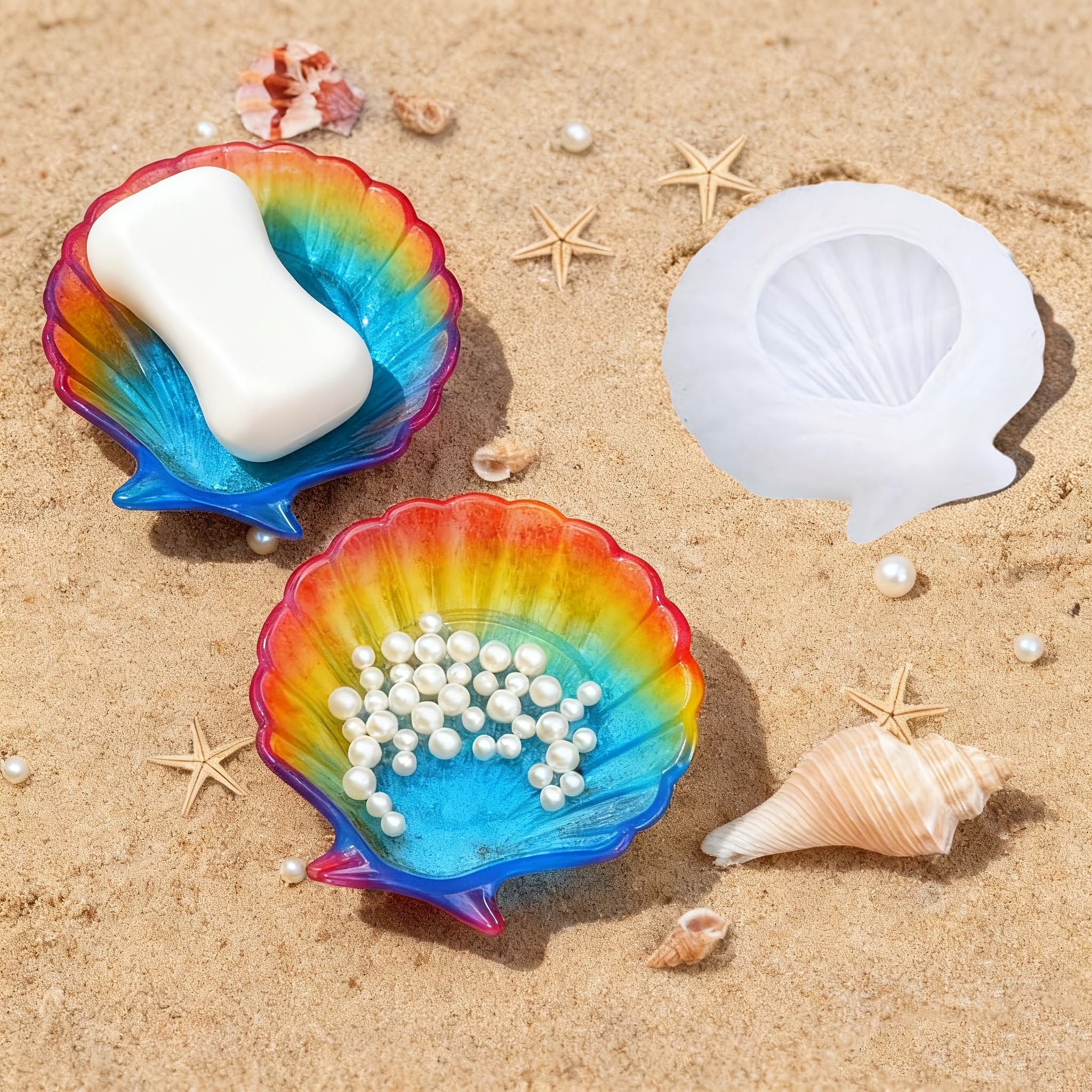 1 piece of silicone shell resi - Resin Craft Ideas reseña y precio