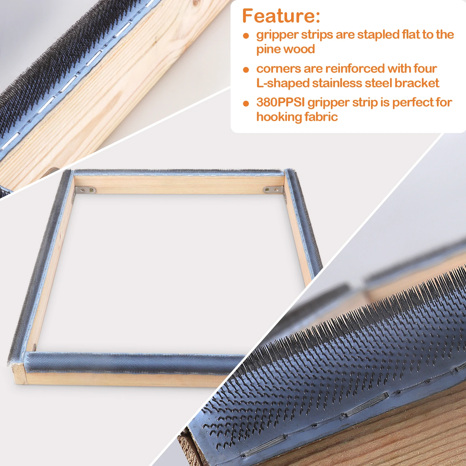 Punch Needle Frame Square Embr - Wood Ring Blank reseña y precio