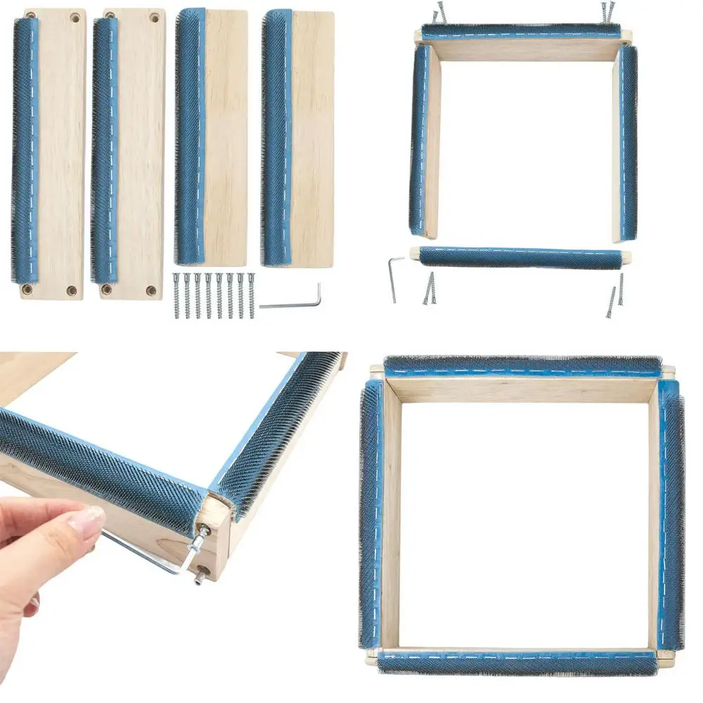 Punch Needle Frame Square Embr - Wood Ring Blank reseña y precio