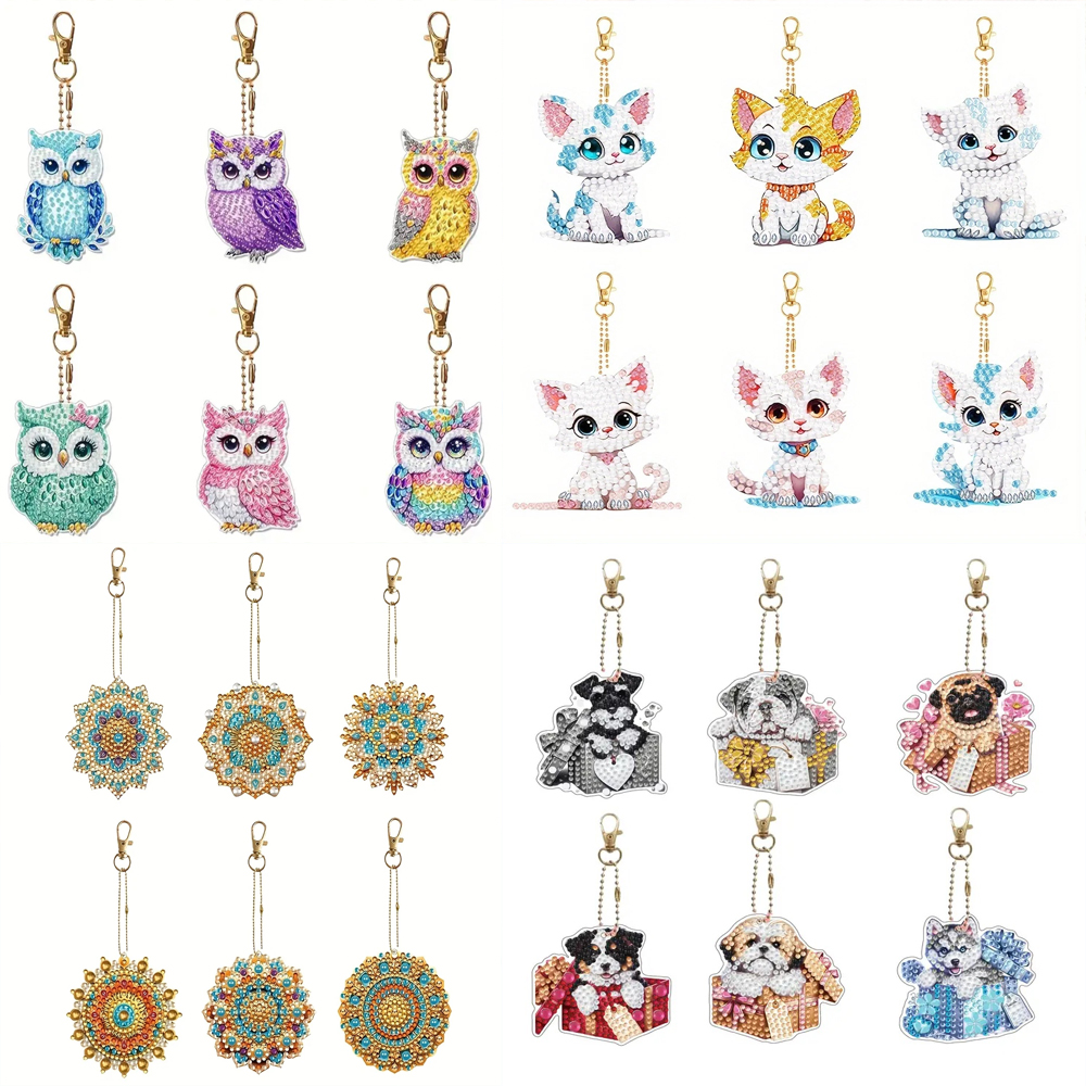 6-piece/set DIY Diamond Keycha - Resin Craft Supplies reseña y precio