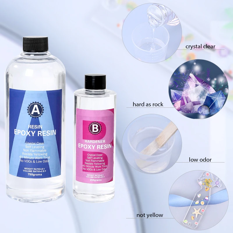 Epoxy Resin Kit Crystal Clear  - Mixing Cup Silicone reseña y precio