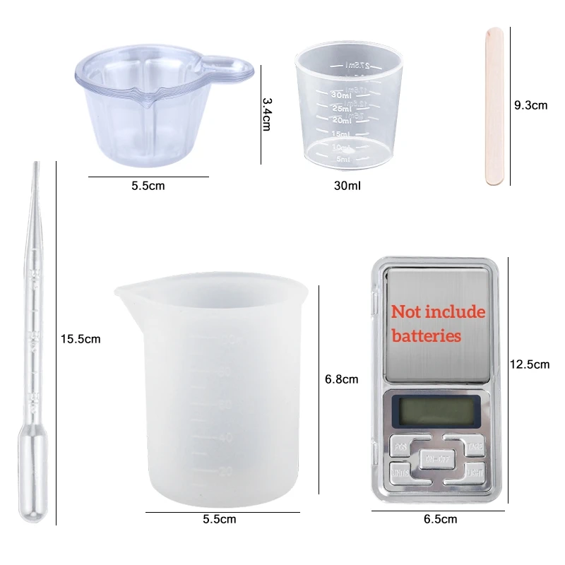 Epoxy Resin Kit Crystal Clear  - Mixing Cup Silicone reseña y precio