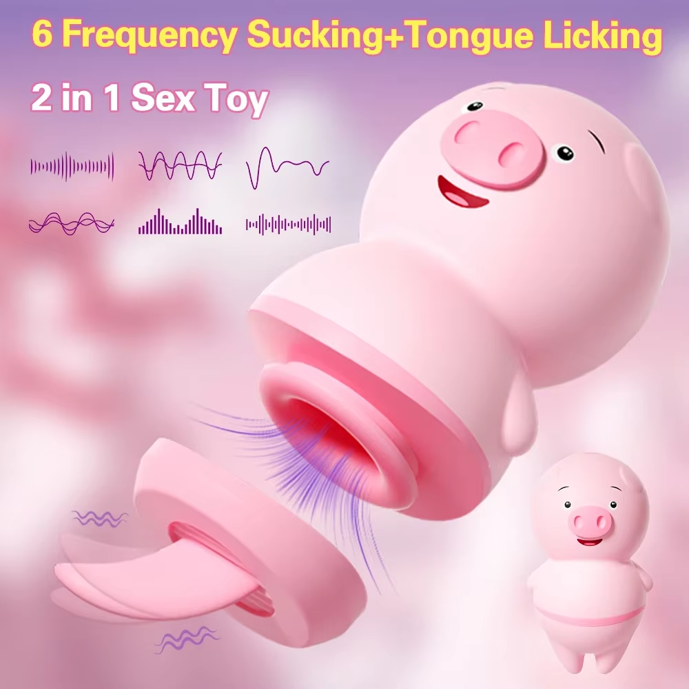 Mini Pig Licking Tongue Vibrat - Vacuum Chamber Small reseña y precio