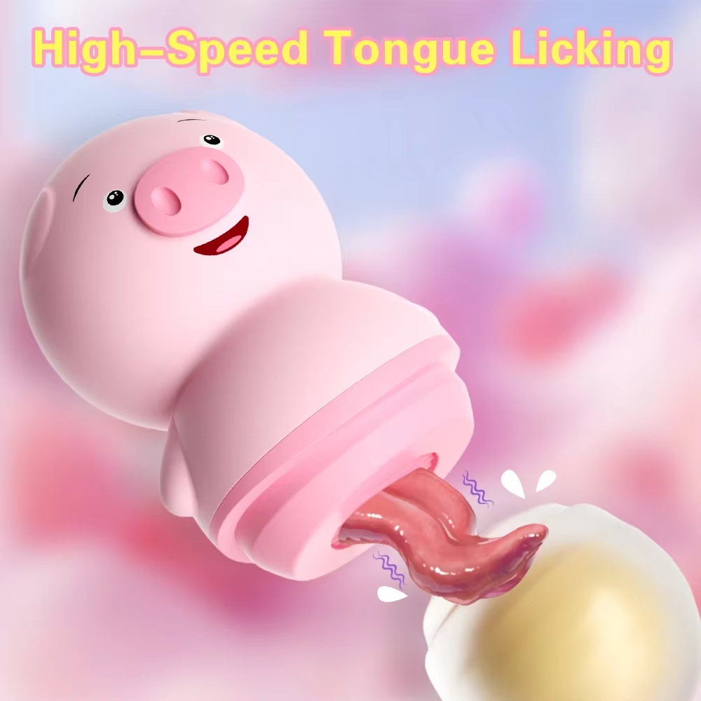 Mini Pig Licking Tongue Vibrat - Vacuum Chamber Small reseña y precio