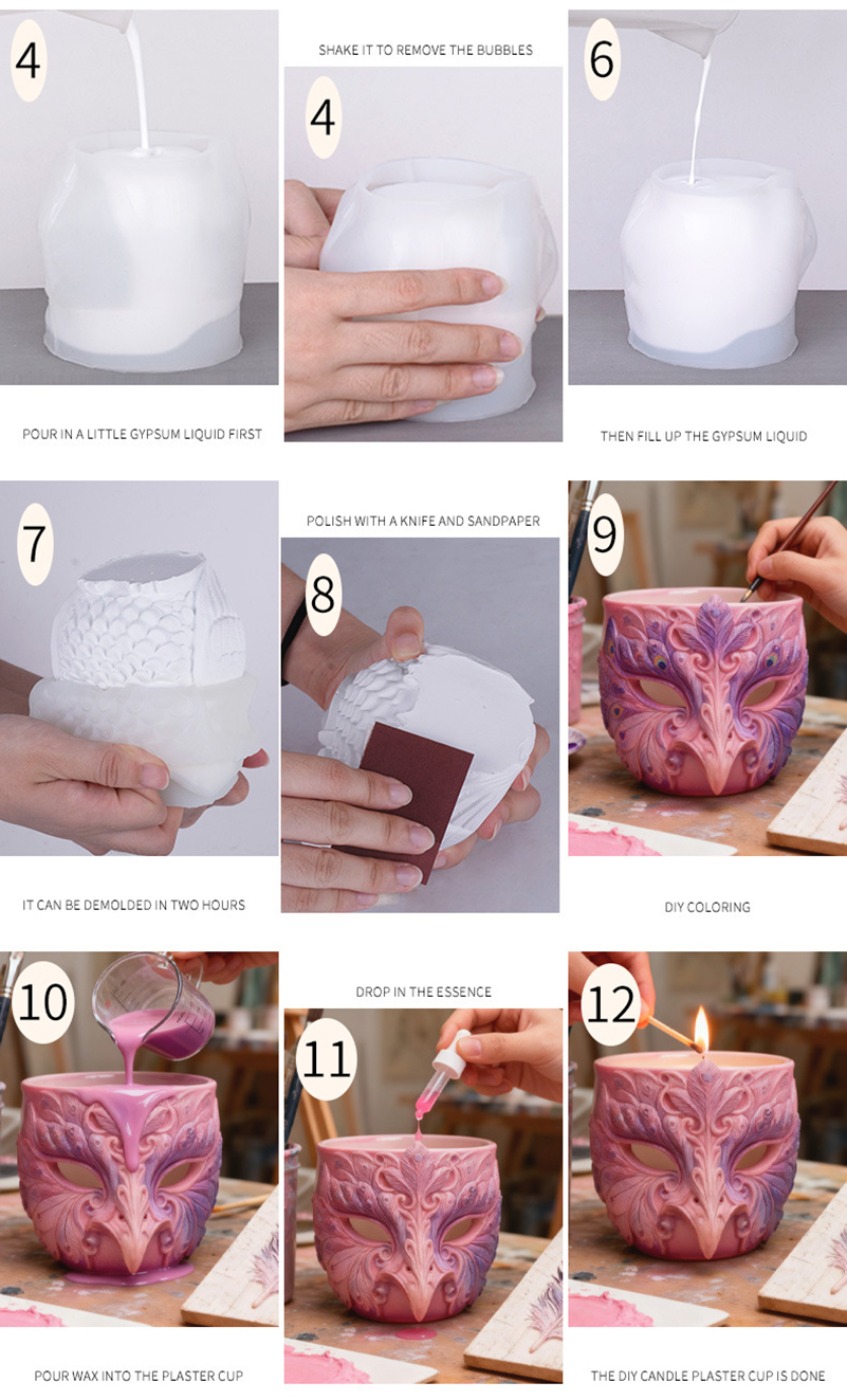 Resin Drip Candle Cups  Cement - Resin Craft Workshop reseña y precio