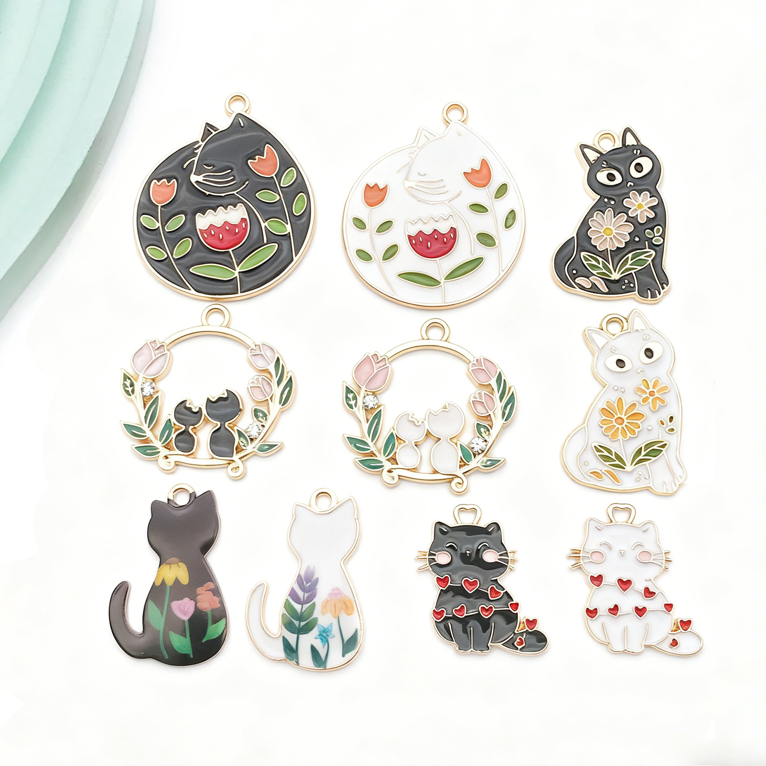 5/10pcs Resin Popular Cat Char - Resin Craft Material reseña y precio