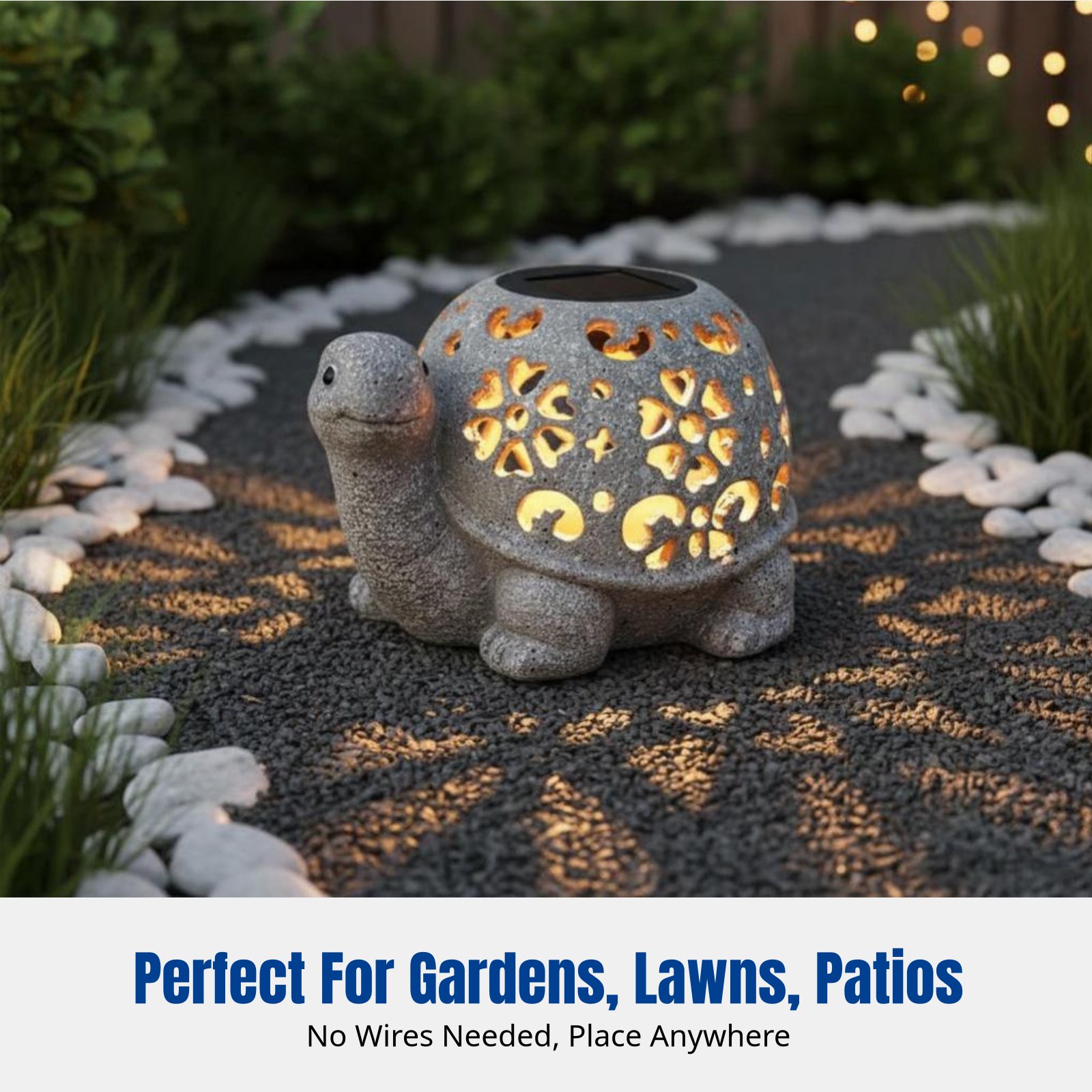 Garden Decor, Solar Hollow Tur - Resin Crafts reseña y precio
