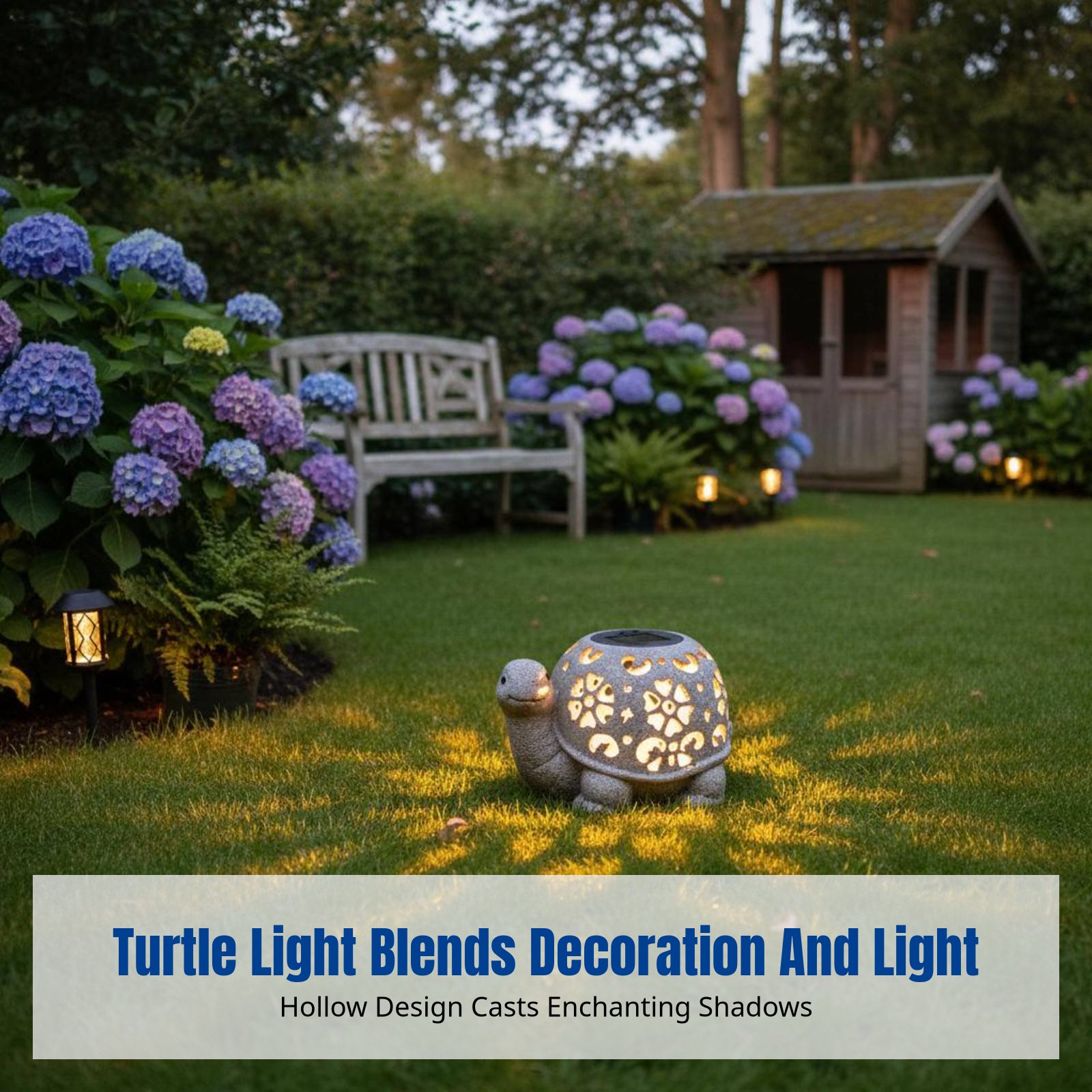 Garden Decor, Solar Hollow Tur - Resin Crafts reseña y precio