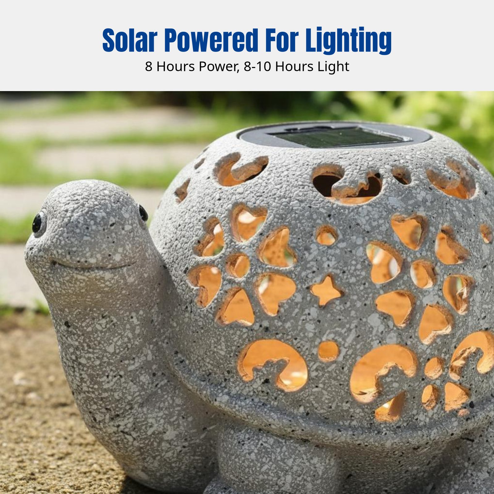 Garden Decor, Solar Hollow Tur - Resin Crafts reseña y precio