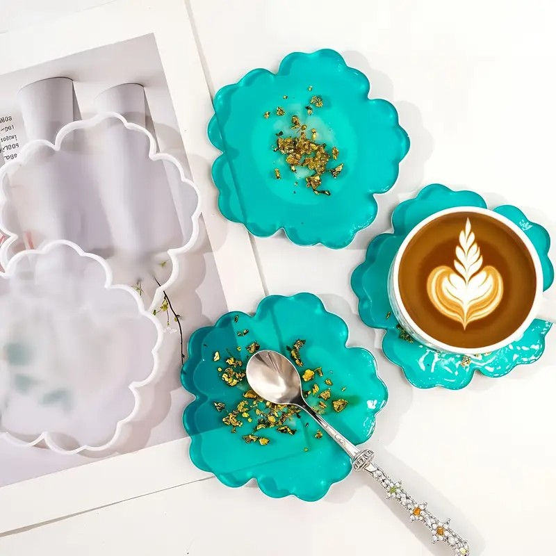 diy sakura shaped resin mold - - Geode Mold Silicone reseña y precio