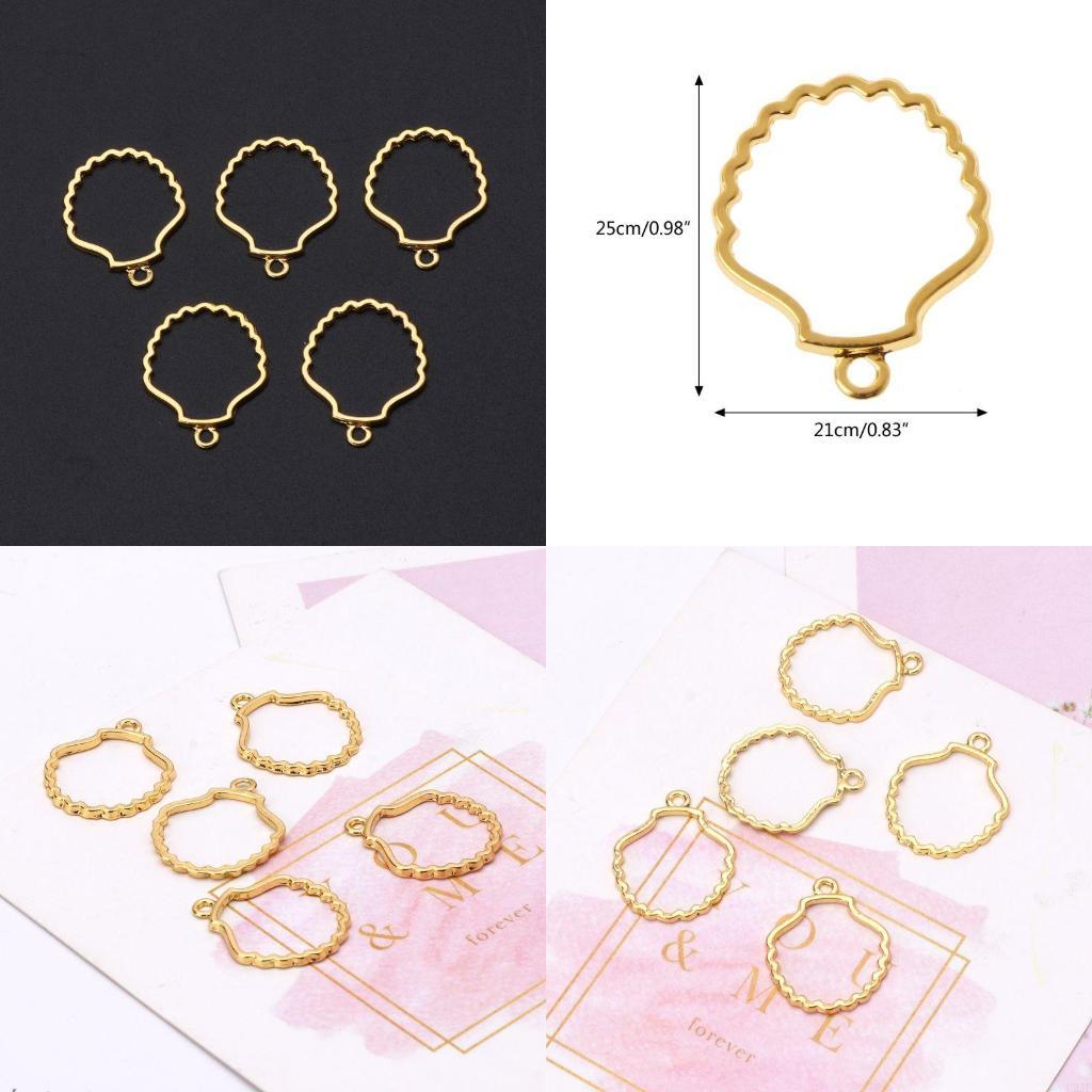   5Pcs Blank Frame Pendant for - Bezels Set Pendant reseña y precio