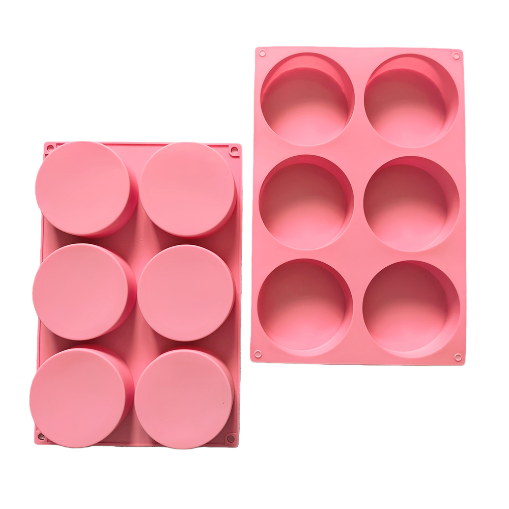 1pc 6-cavity large round disc  - Coaster Mold Round reseña y precio