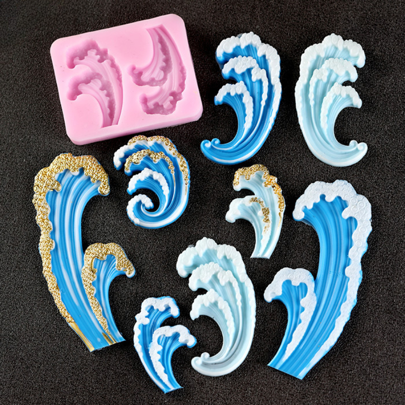 Wave Ocean Silicone Molds Cake - Resin Ocean Wave Mold reseña y precio