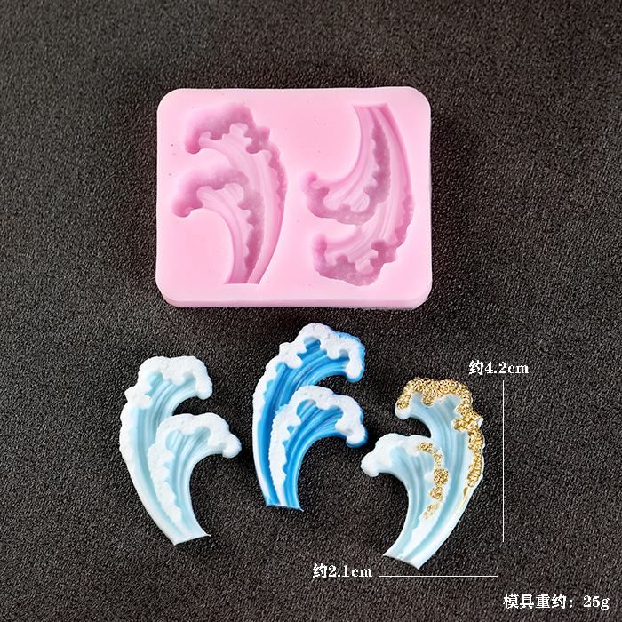 Wave Ocean Silicone Molds Cake - Resin Ocean Wave Mold reseña y precio