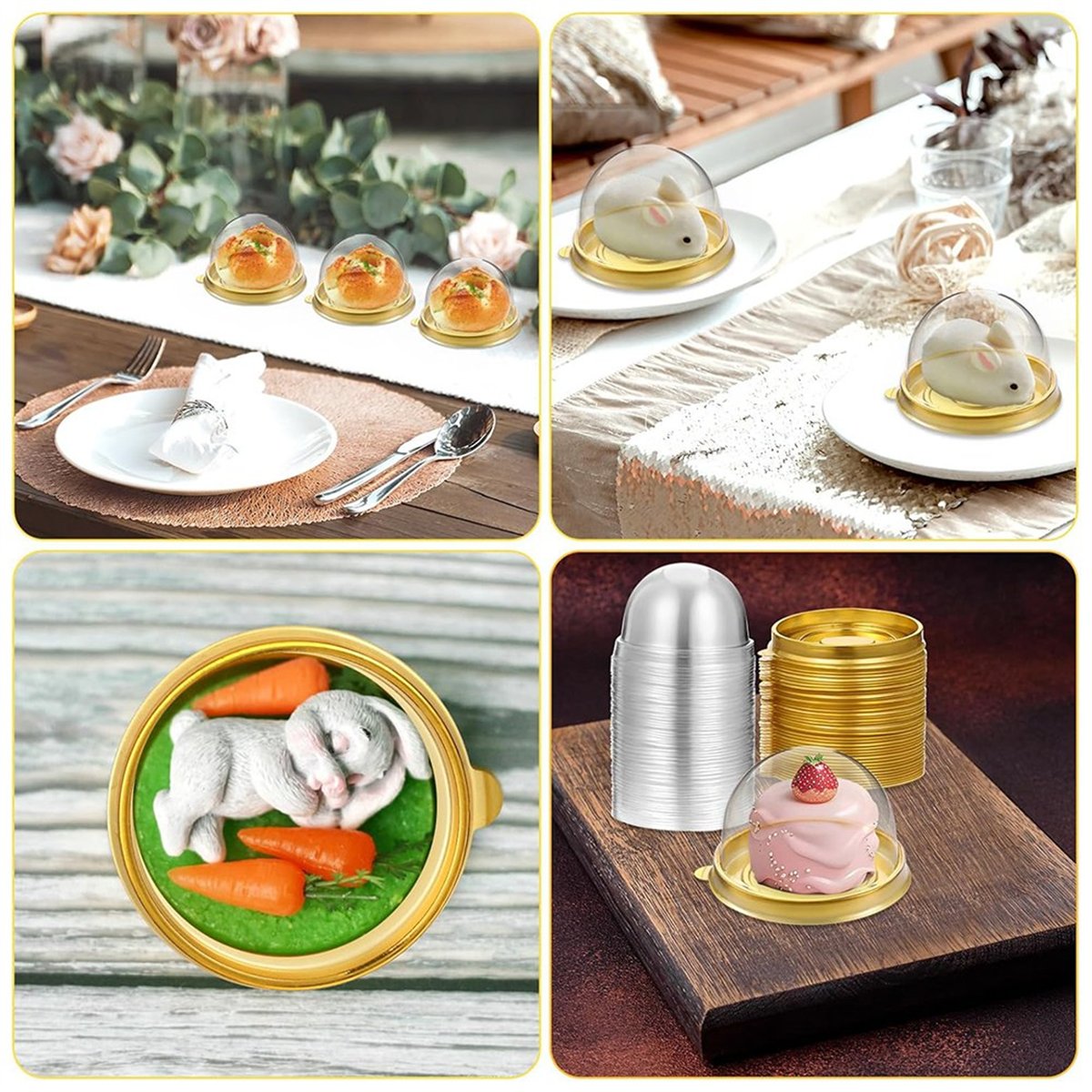 New Charcuterie Domes with Lid - Dome Mold Clear reseña y precio