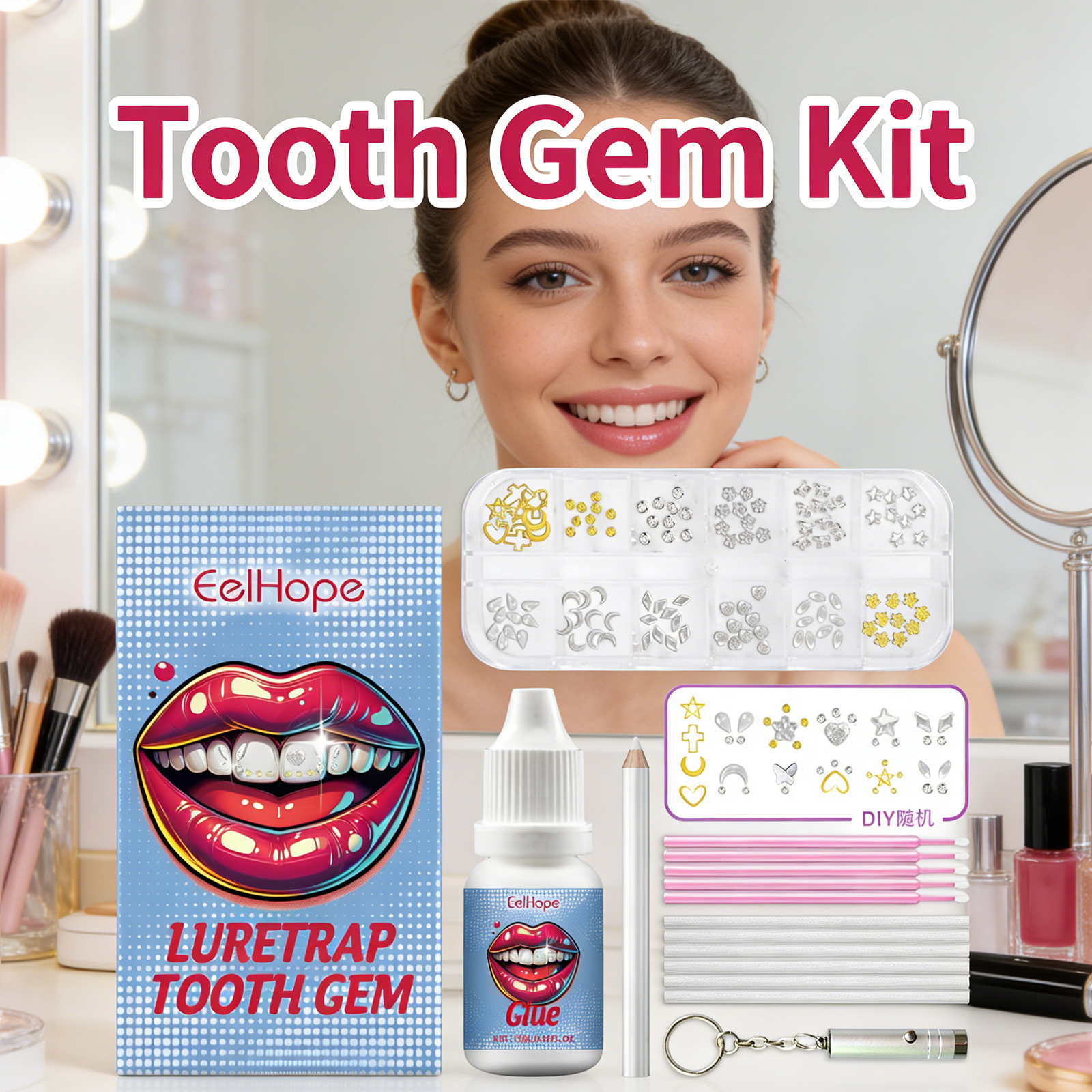 Tooth Gems Sparkling Teeth Jew - Resin Jewelry Kit reseña y precio