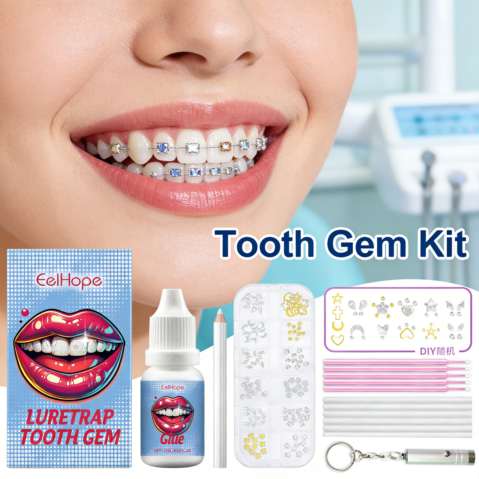 Tooth Gems Sparkling Teeth Jew - Resin Jewelry Kit reseña y precio