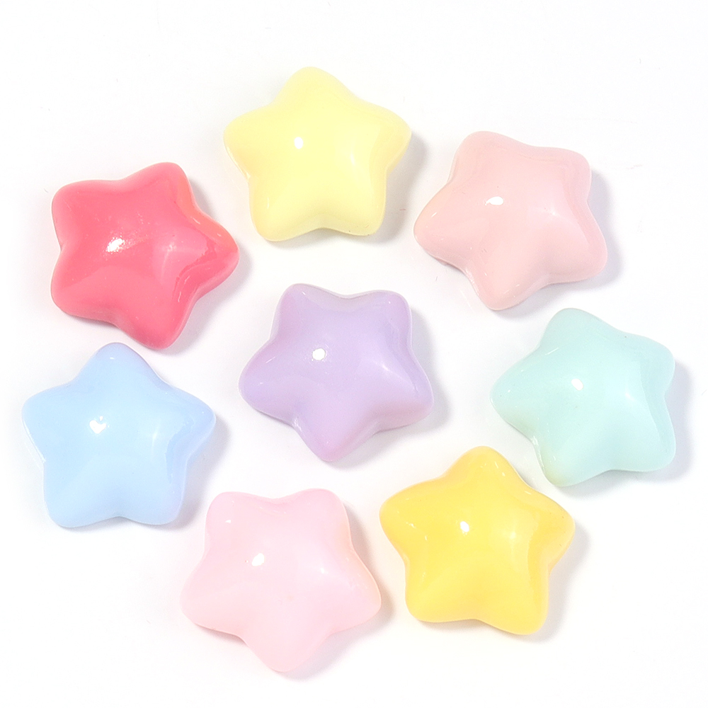 50pcs/lot 16mm Colorful Star R - Resin Crafts Diy reseña y precio