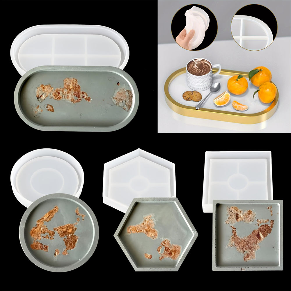 4pcs/Set Storage Tray Coaster  - Serving Tray Mold reseña y precio