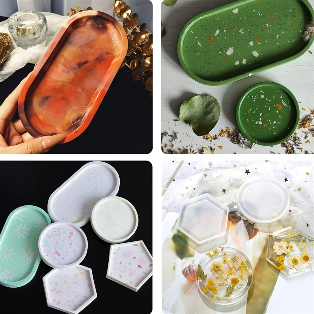 4pcs/Set Storage Tray Coaster  - Serving Tray Mold reseña y precio