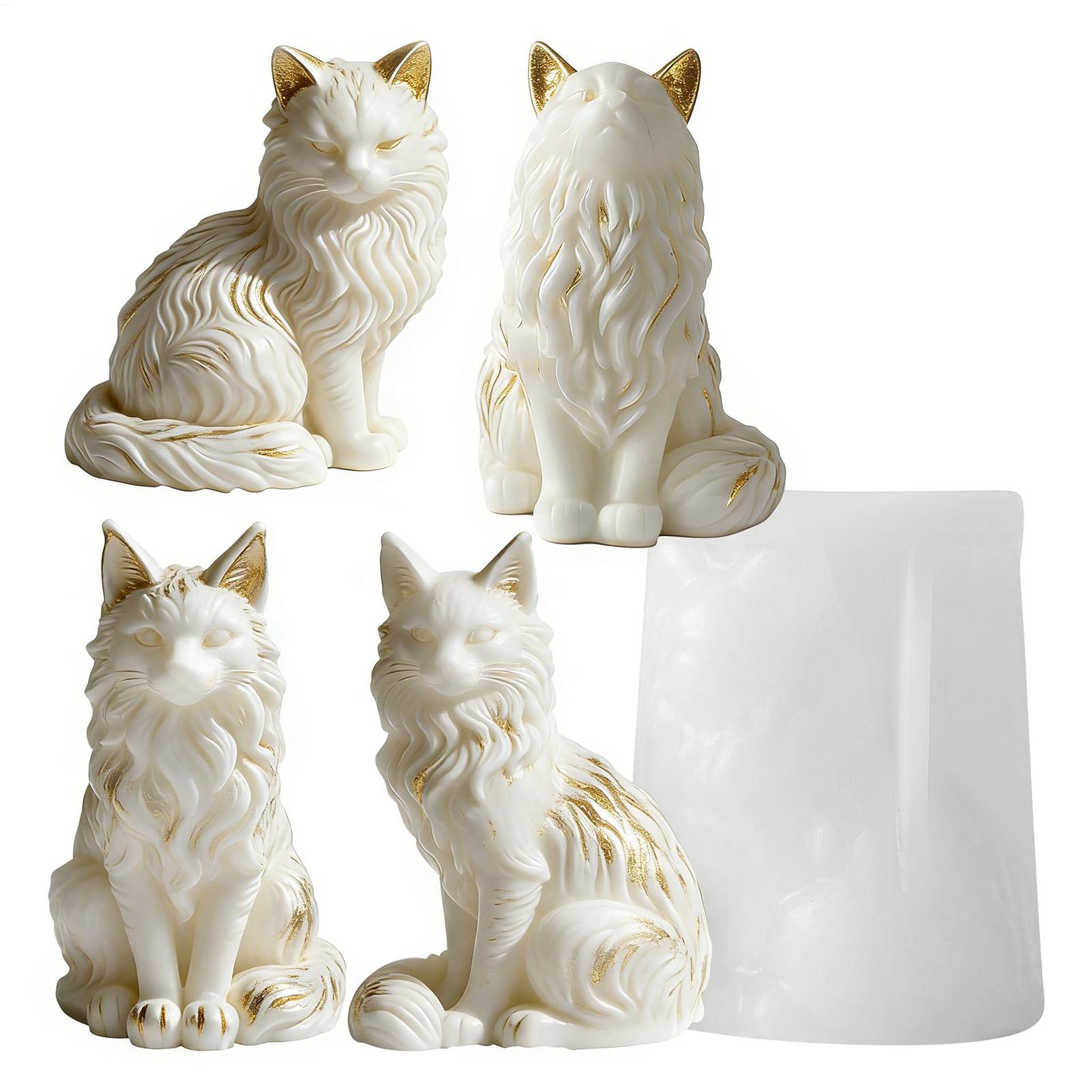 Cat Resin Mold | Sitting Cat S - Resin Craft Workshop reseña y precio