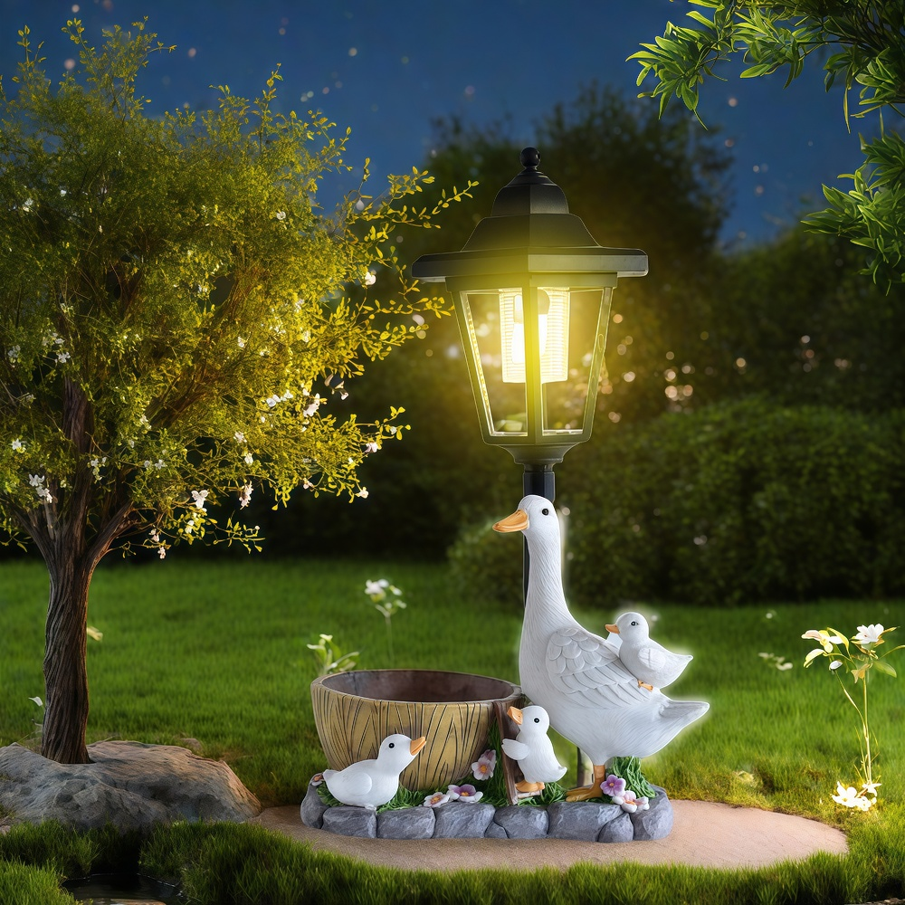 Solar Duck Night Light Garden  - Resin Craft Supplies reseña y precio
