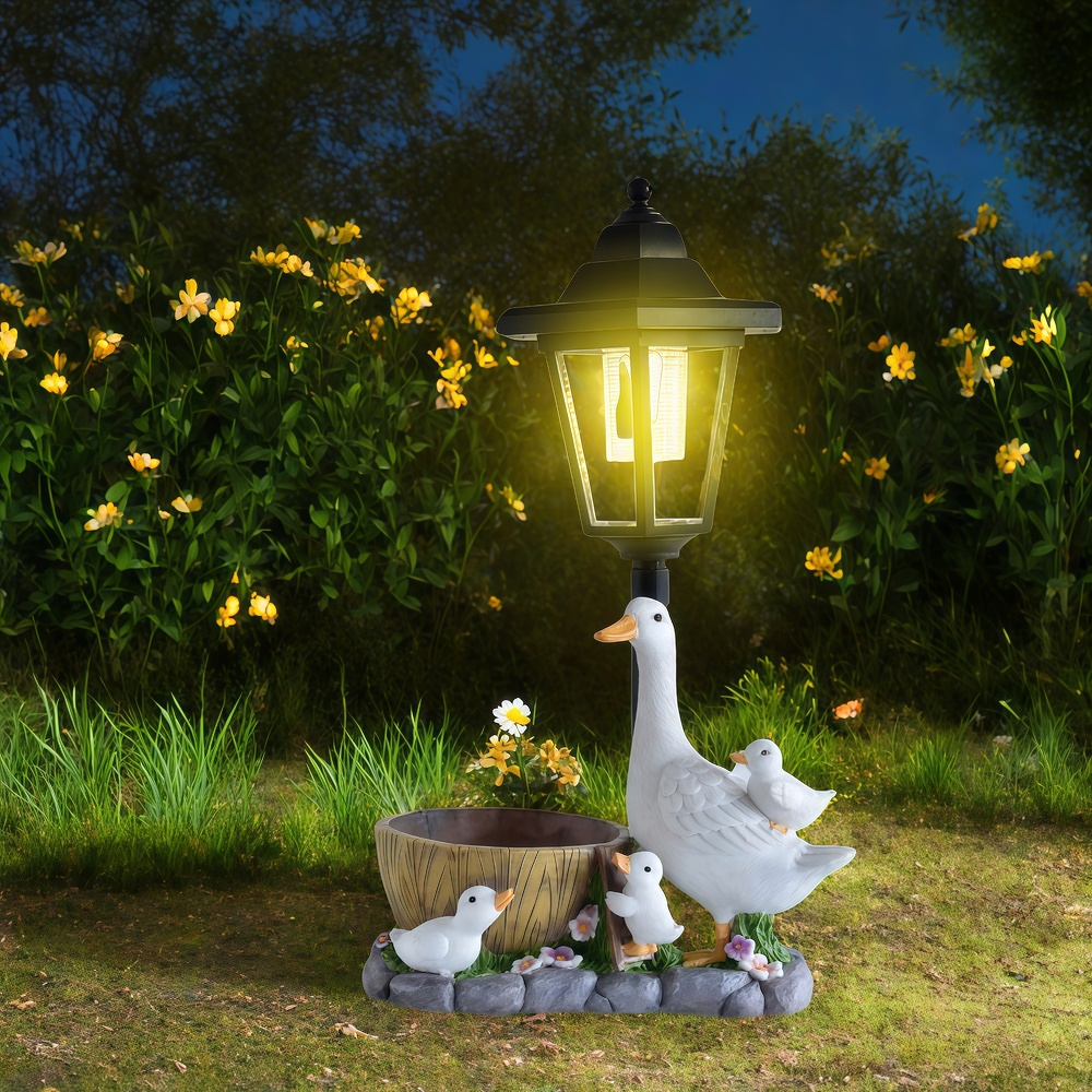 Solar Duck Night Light Garden  - Resin Craft Supplies reseña y precio