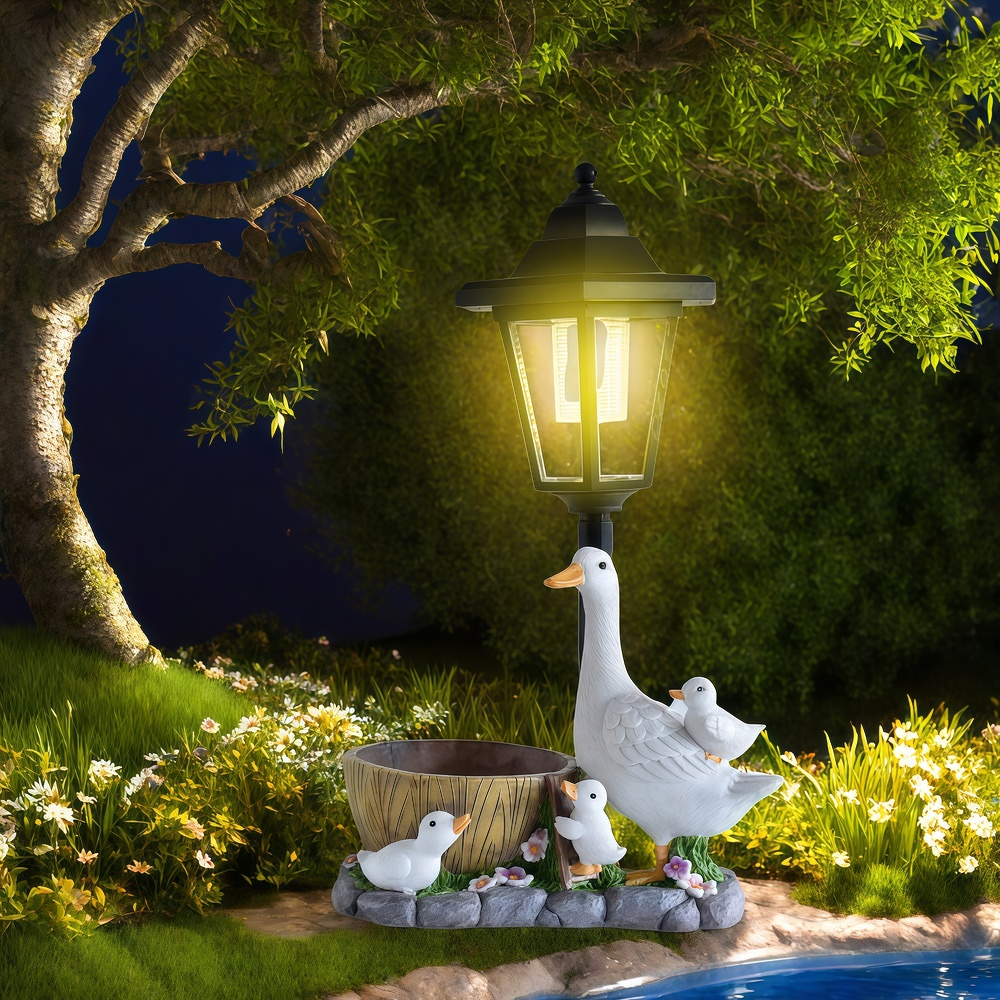 Solar Duck Night Light Garden  - Resin Craft Supplies reseña y precio