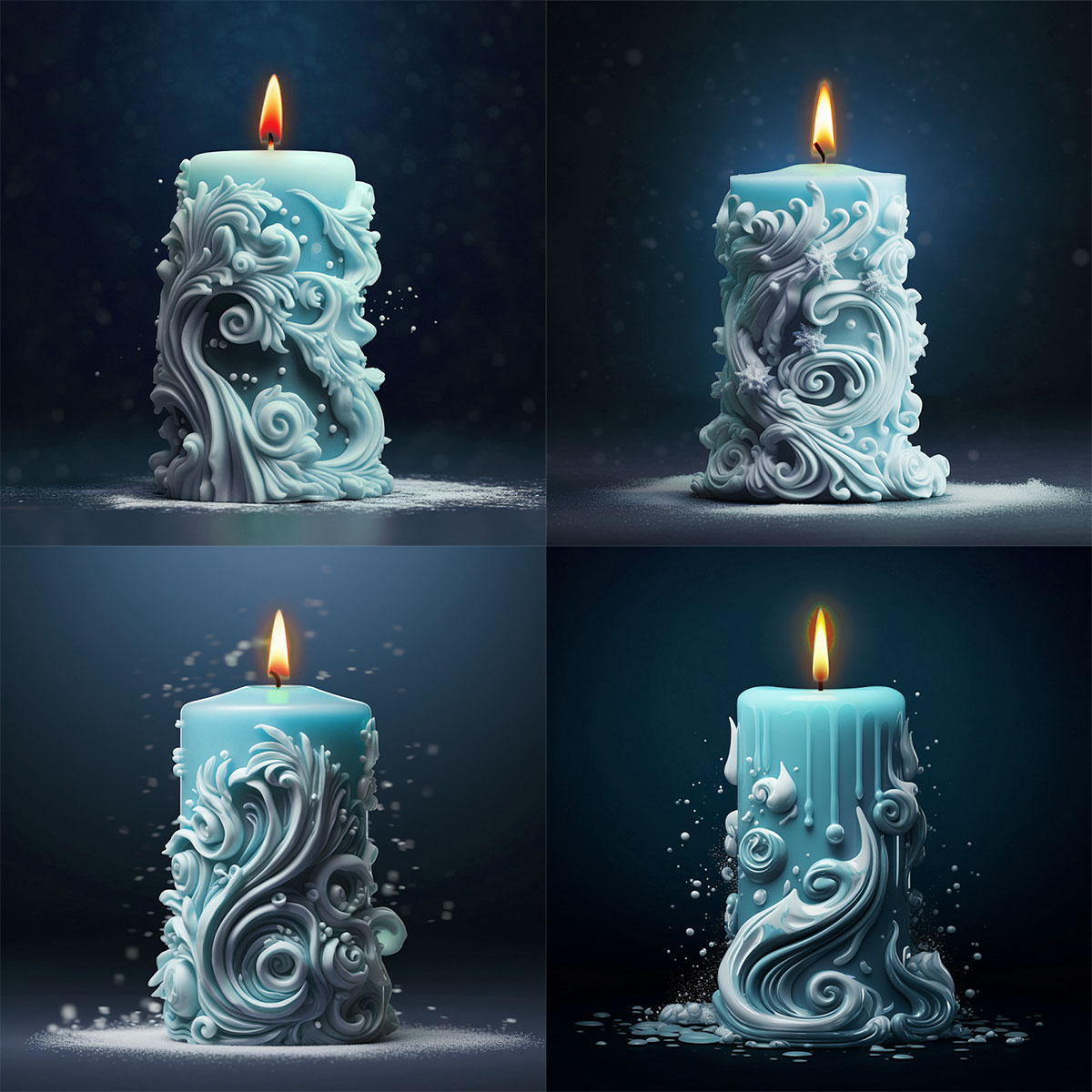 geometry Carved Cylindrical Si - Resin Ocean Wave Mold reseña y precio
