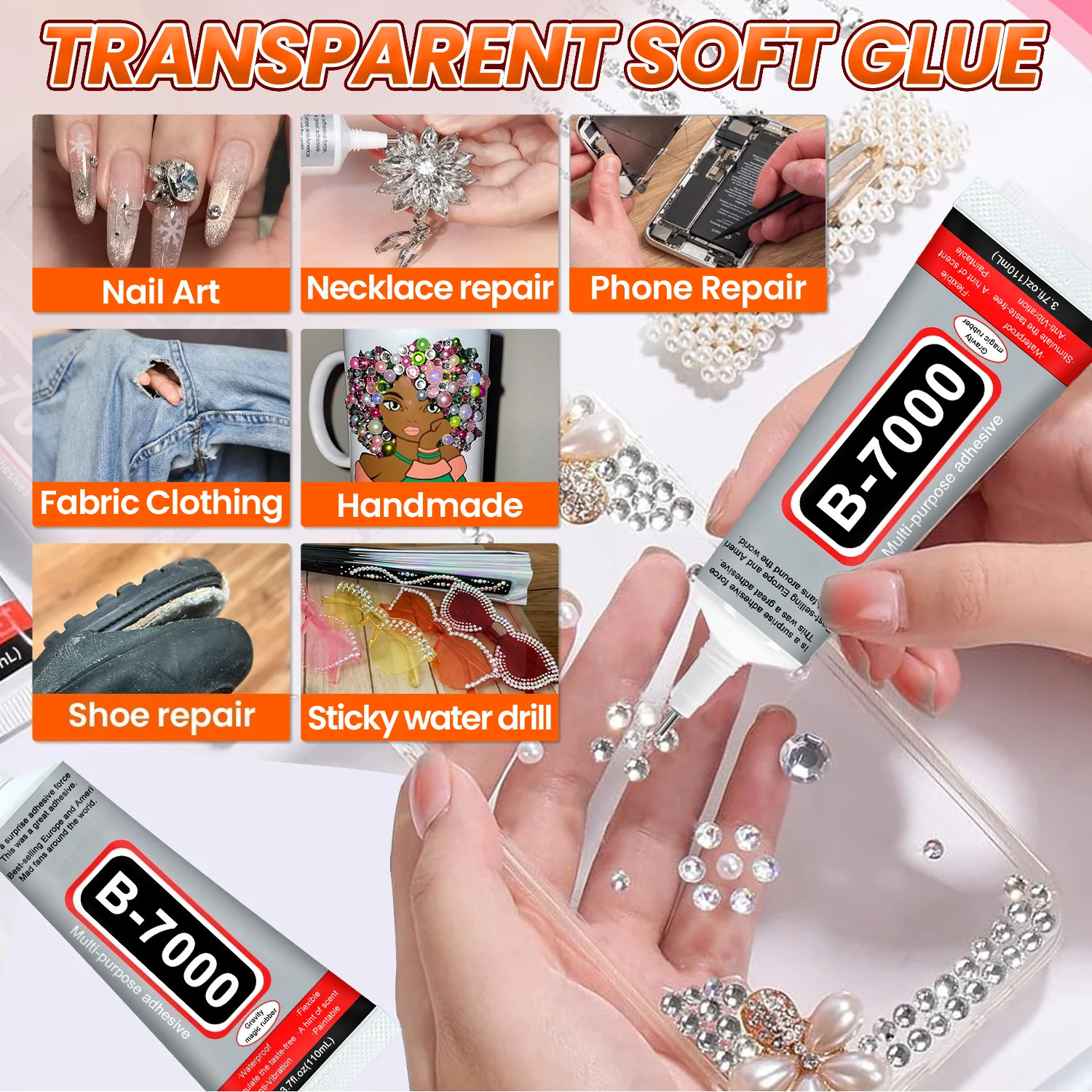 Super Glue B-7000 Loolifl 1-10 - Resin Crafts reseña y precio