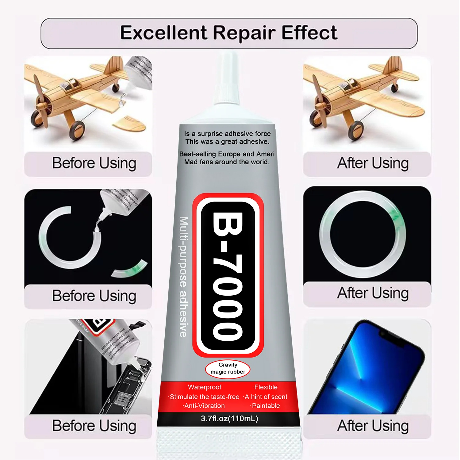 Super Glue B-7000 Loolifl 1-10 - Resin Crafts reseña y precio
