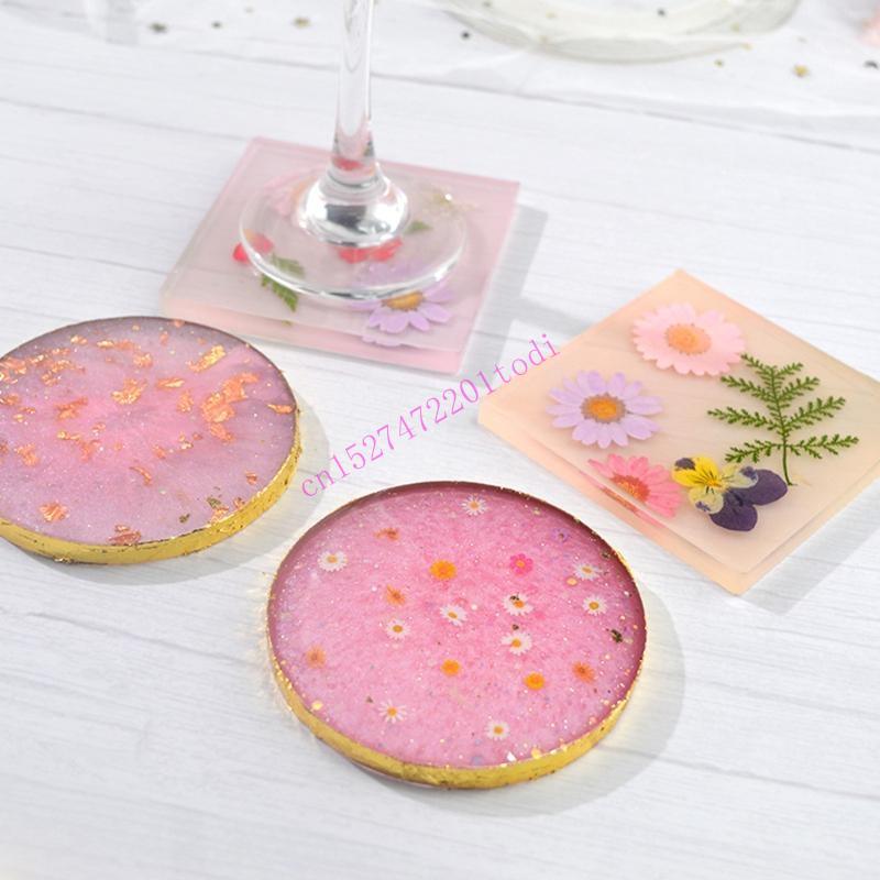 2Pcs Round Square Resin Mold G - Geode Mold Silicone reseña y precio